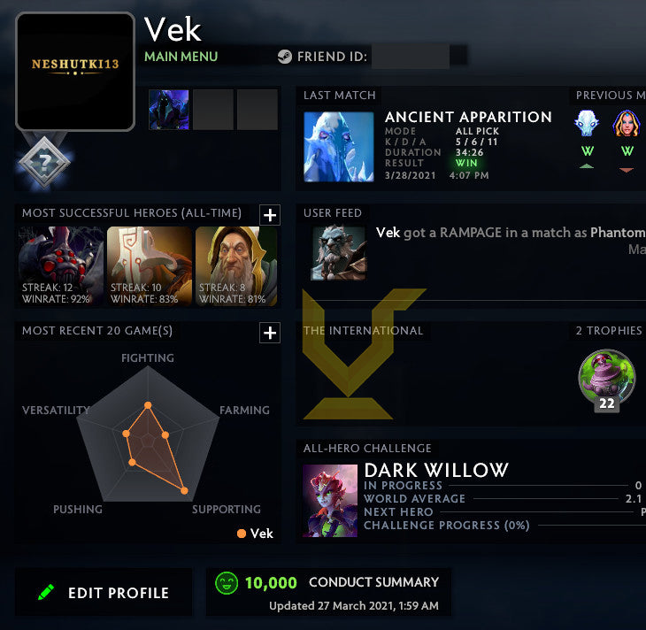 Not Calibrated | MMR: TBD - Behavior: 10000