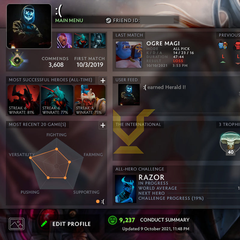 Héraut I | MMR : 90 - Comportement : 9237