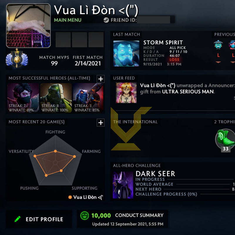 Divin I | MMR : 4610 - Comportement : 10000