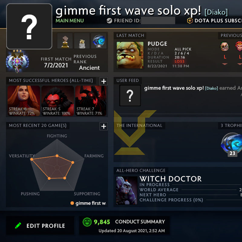 Ancient III | MMR: 4170 - Behavior: 9845