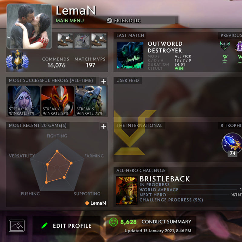 Divine I | MMR: 4800 - Behavior: 8600