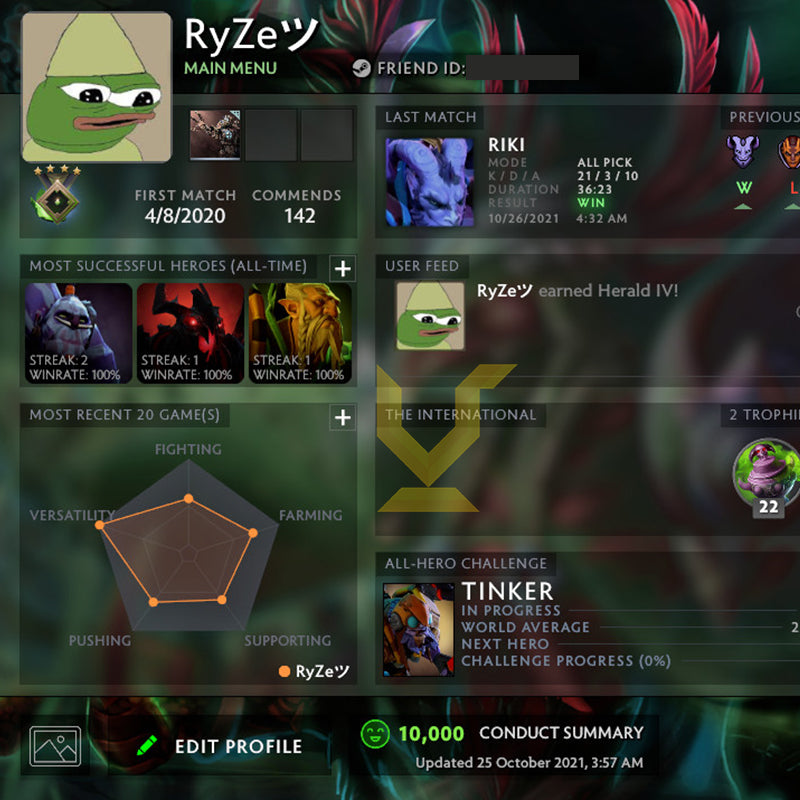 Herald IV | MMR: 500 - Behavior: 10000