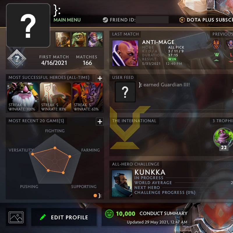 Non calibré | MMR : à déterminer - Comportement : 10 000