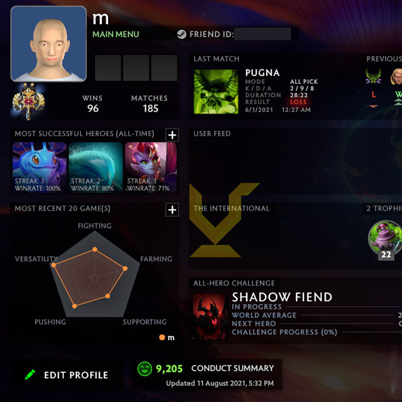 Légende II | MMR : 3350 - Comportement : 9205