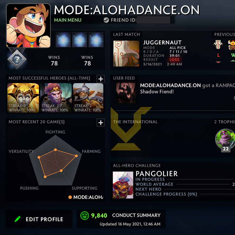 Not Calibrated | MMR: TBD - Behavior: 9840