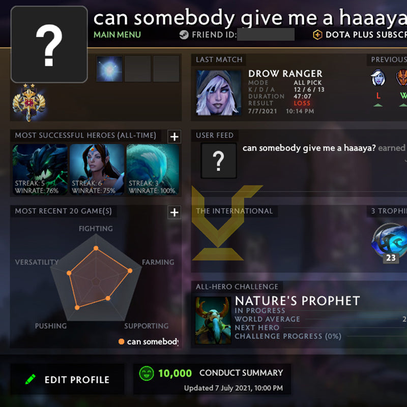 Legend II | MMR: 3290 - Behavior: 10000