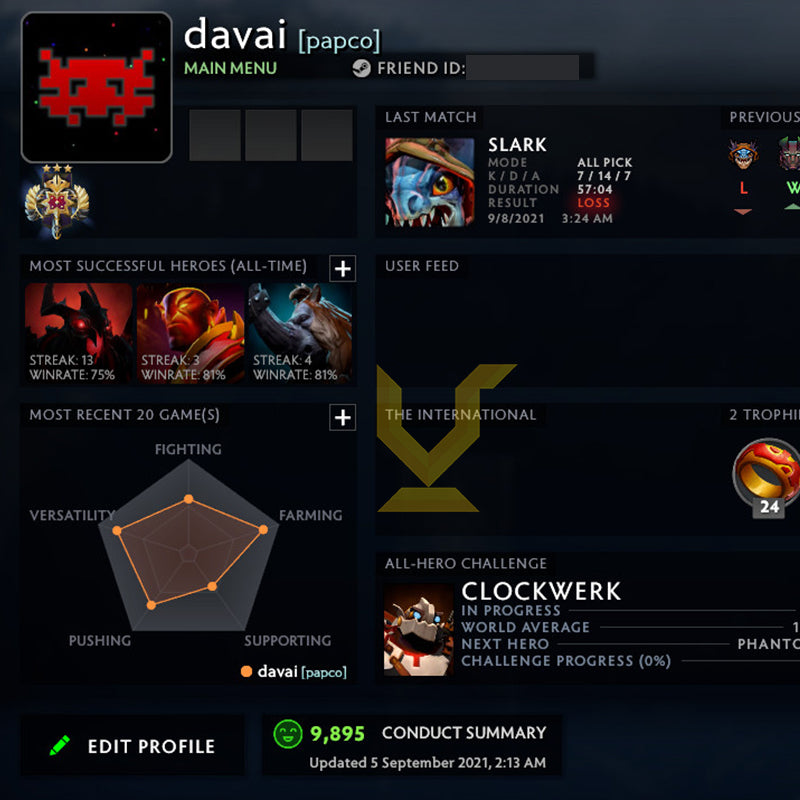 Légende III | MMR : 3370 - Comportement : 9895