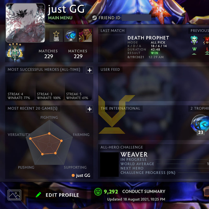 Archon IV | MMR: 2770 - Behavior: 9292