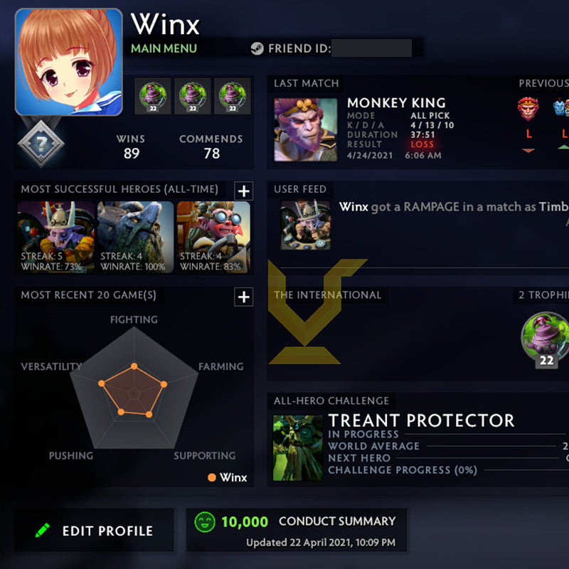 Not Calibrated | MMR: TBD - Behavior: 10000