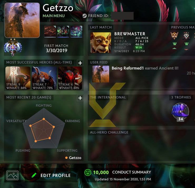 Ancient II | MMR : 4020 - Behavior : 10000