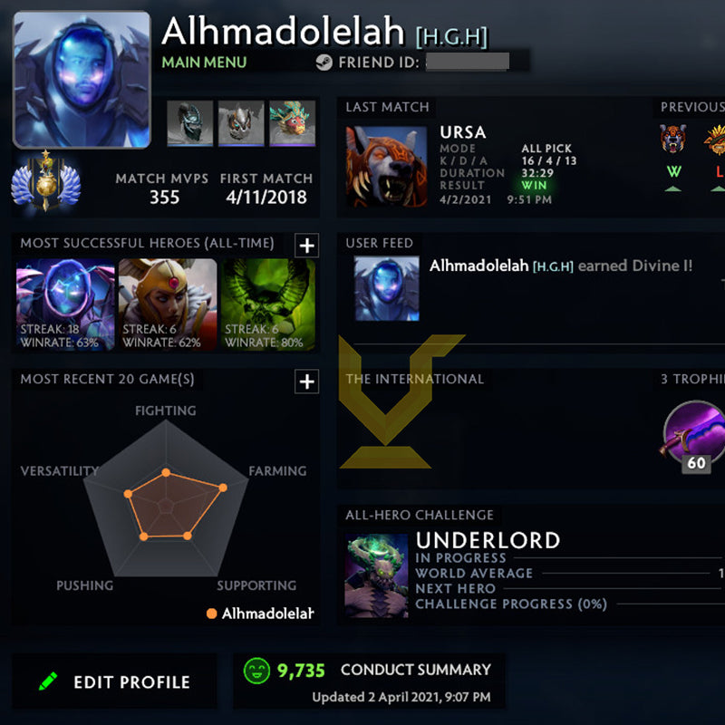 Ancient V | MMR: 4500 - Behavior: 9700