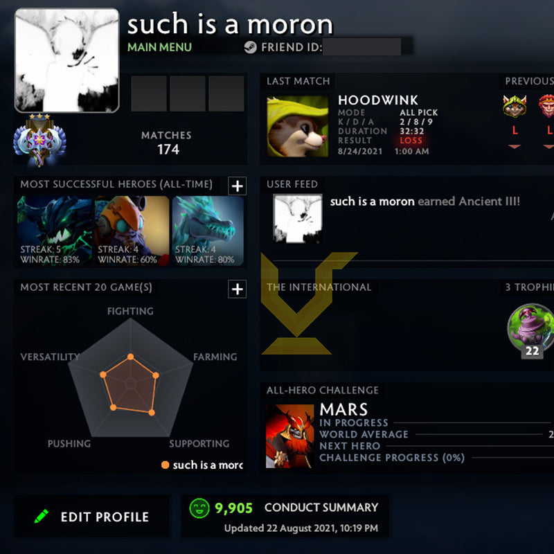 Ancient III | MMR: 4110 - Behavior: 9905