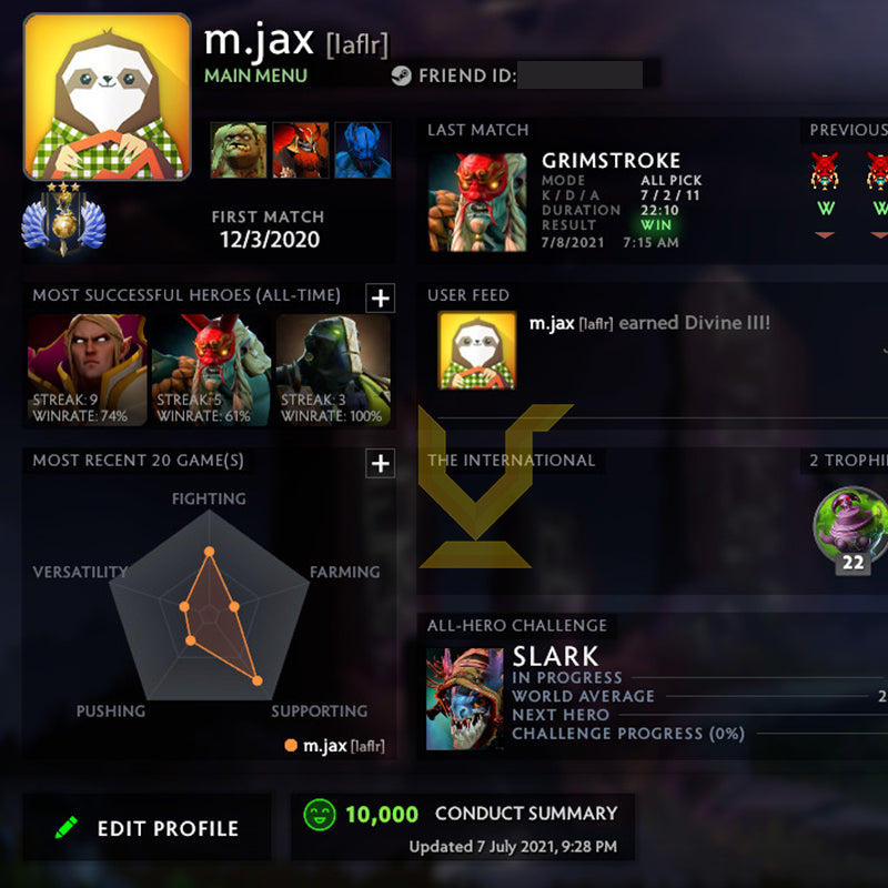 Divine III | MMR: 5210 - Behavior: 10000