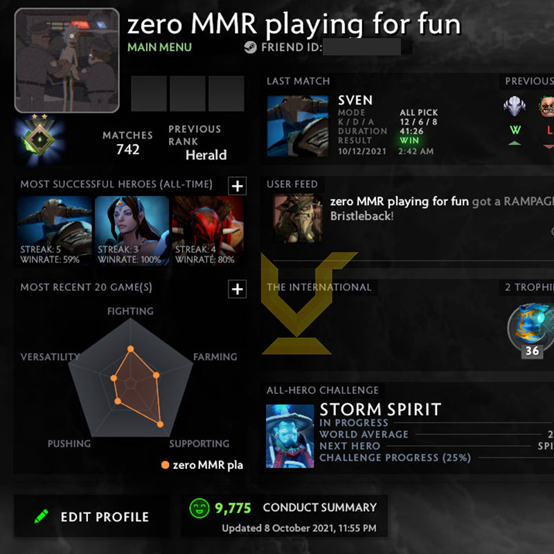 Herald II | MMR: 40 - Behavior: 9775