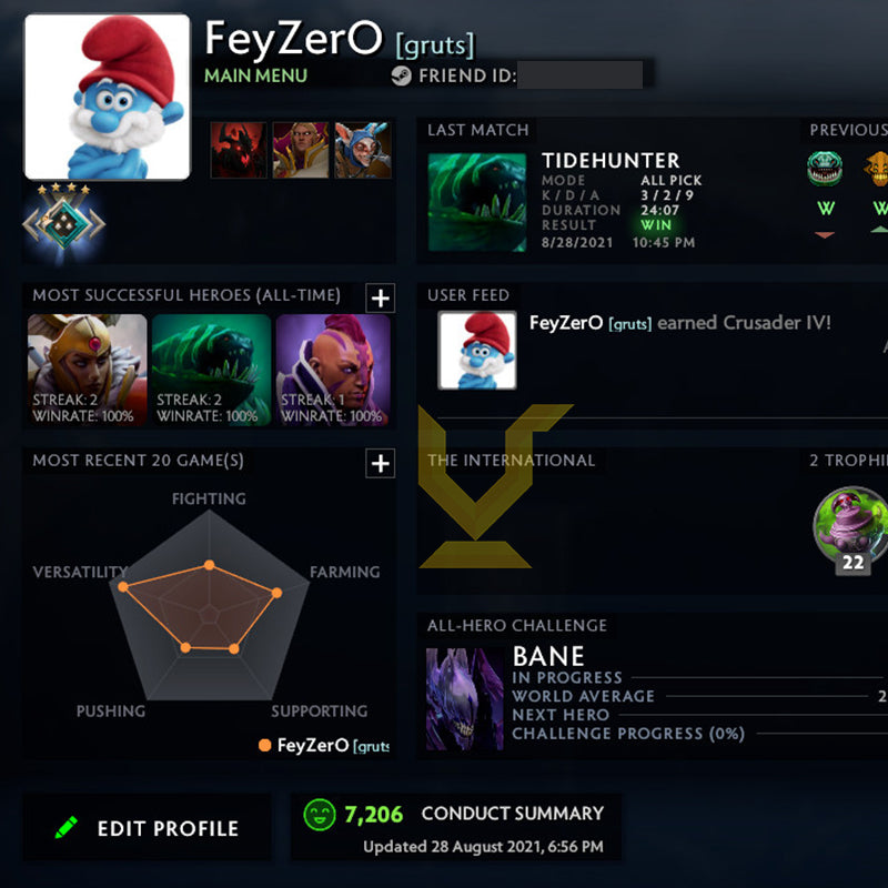 Crusader IV | MMR: 2120 - Behavior: 7206