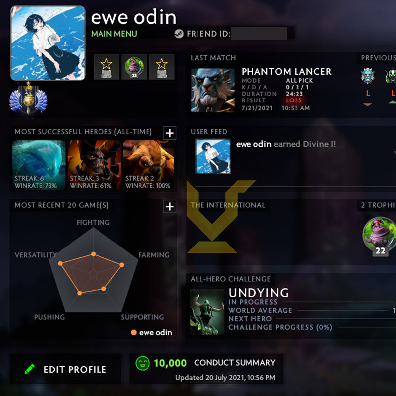 Divine I | MMR: 4740 - Behavior: 10000