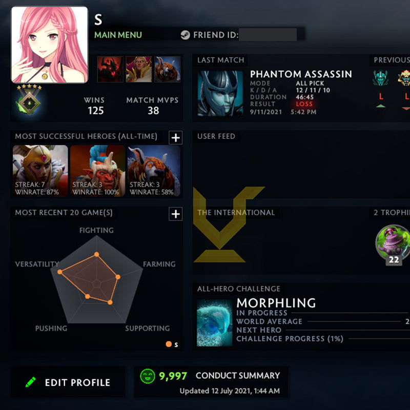 Héraut V | MMR : 590 - Comportement : 9997