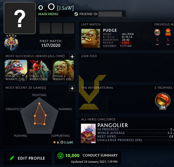 Légende IV | MMR : 3540 - Comportement : 10000