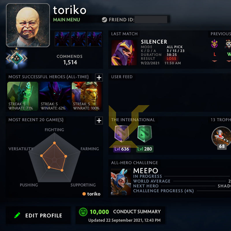 Crusader I | MMR: 1660 - Behavior: 10000