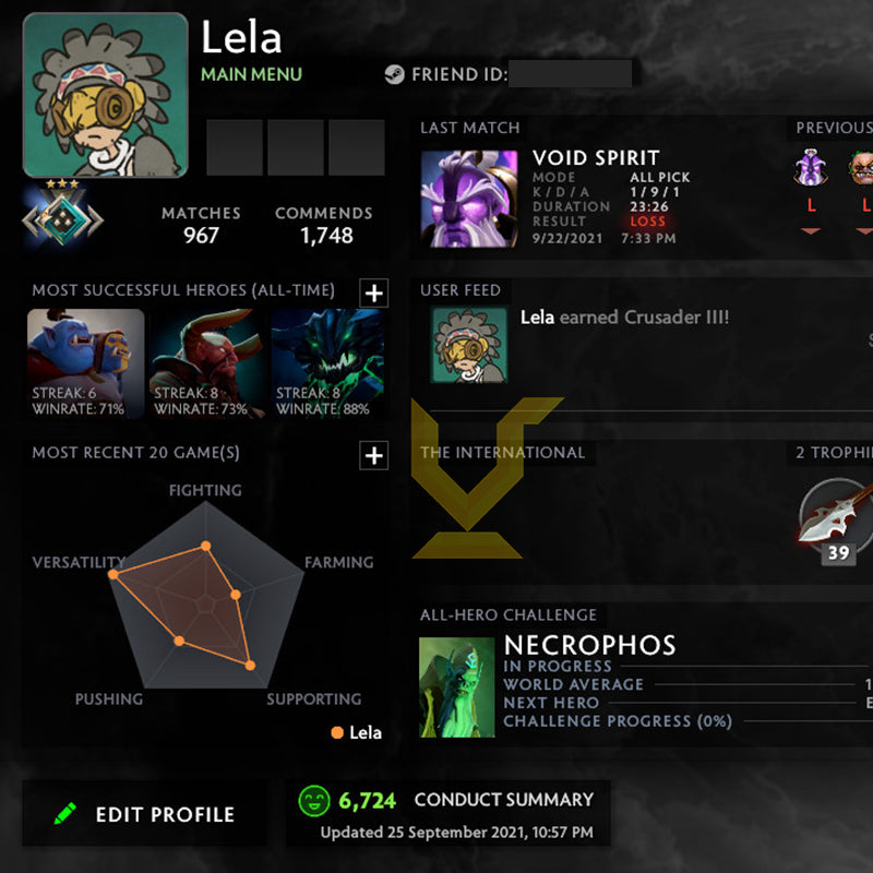 Crusader III | MMR: 1780 - Behavior: 6724