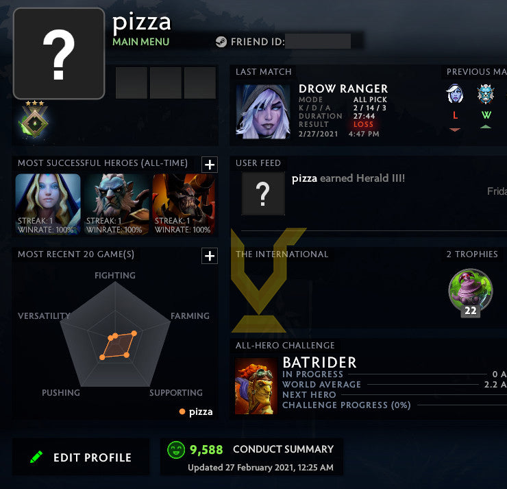 Héraut III | MMR : 300 - Comportement : 9588