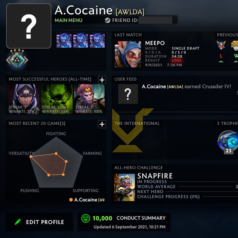 Crusader IV | MMR: 1960 - Behavior: 10000