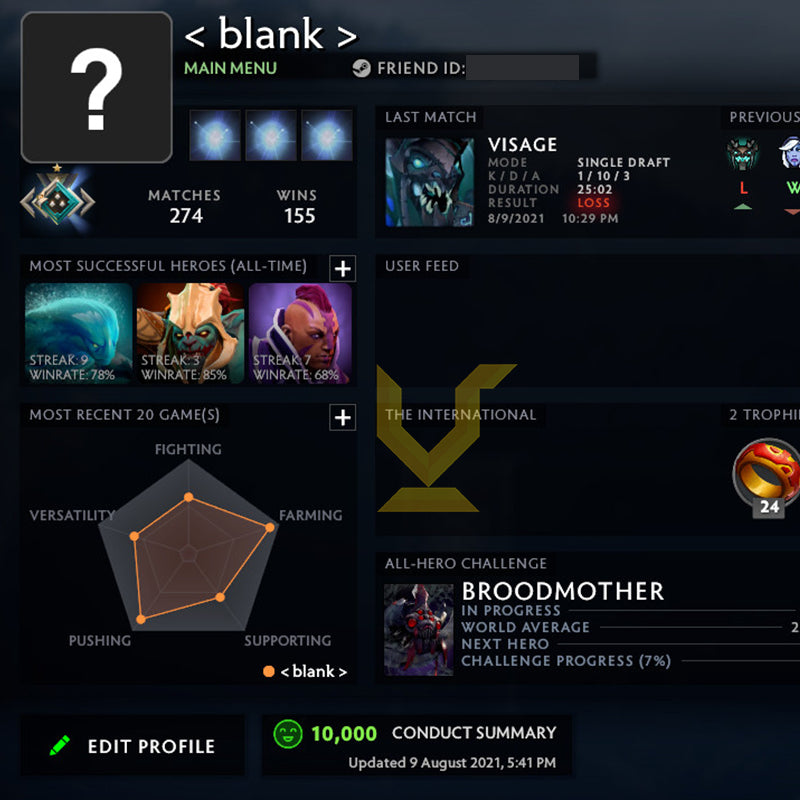 Crusader I | MMR: 1600 - Behavior: 10000