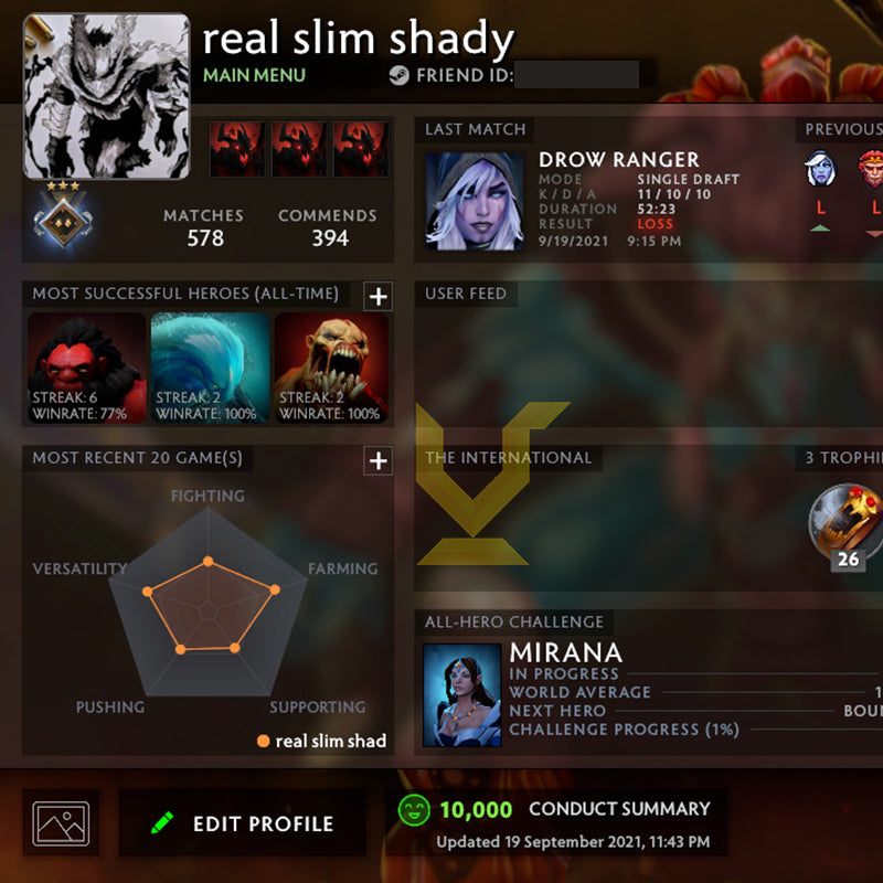 Guardian III | MMR: 1170 - Behavior: 9985