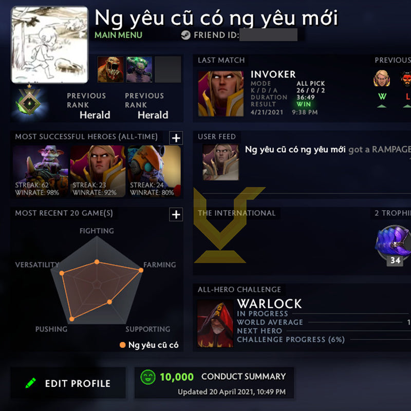 Héraut I | MMR : 10 - Comportement : 10000