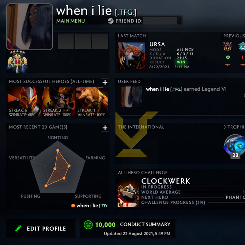 Legend V | MMR: 4930 - Behavior: 10000