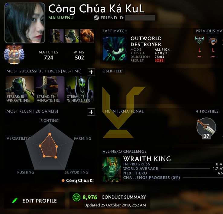 Immortel | MMR : 5600 - Comportement : 8976