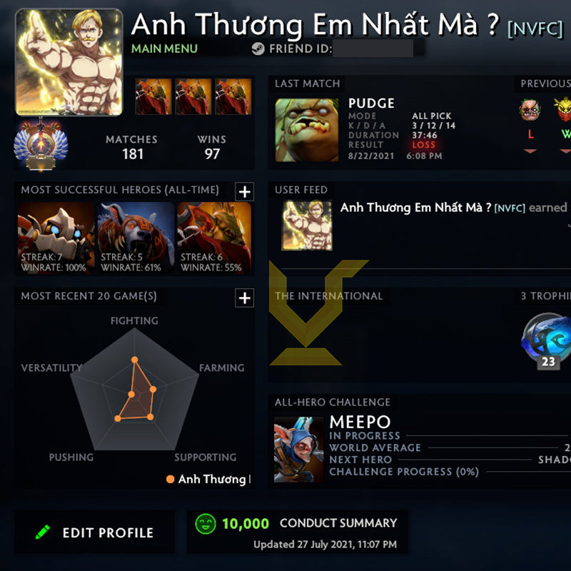 Immortel | MMR : 6500 - Comportement : 10000