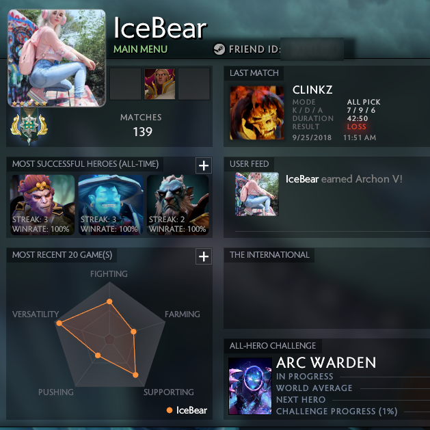 Archonte V | MMR : 2453 / 2433