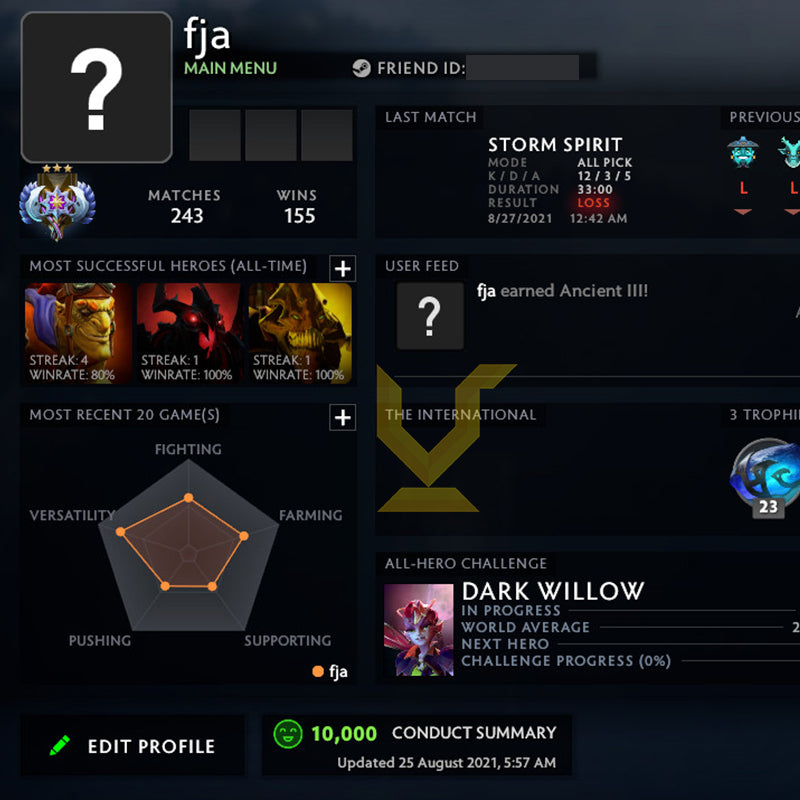 Ancient III | MMR: 4310 - Behavior: 10000