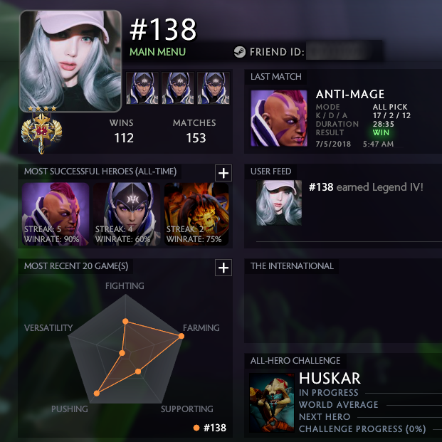 Légende IV | MMR : 3672 / 3166