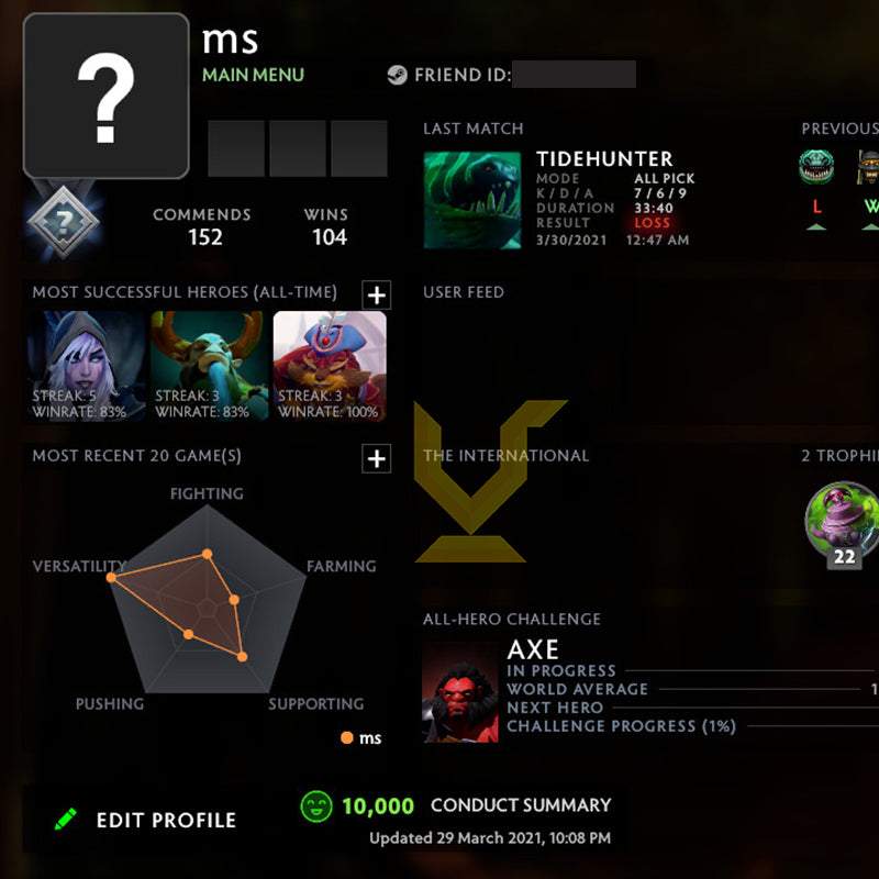 Not Calibrated | MMR: TBD - Behavior: 10000