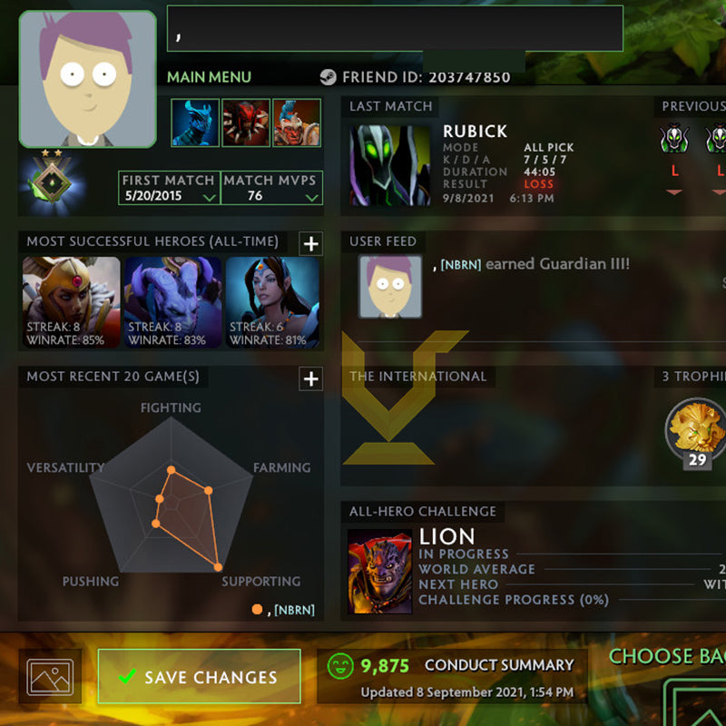 Héraut I | MMR : 80 - Comportement : 9875