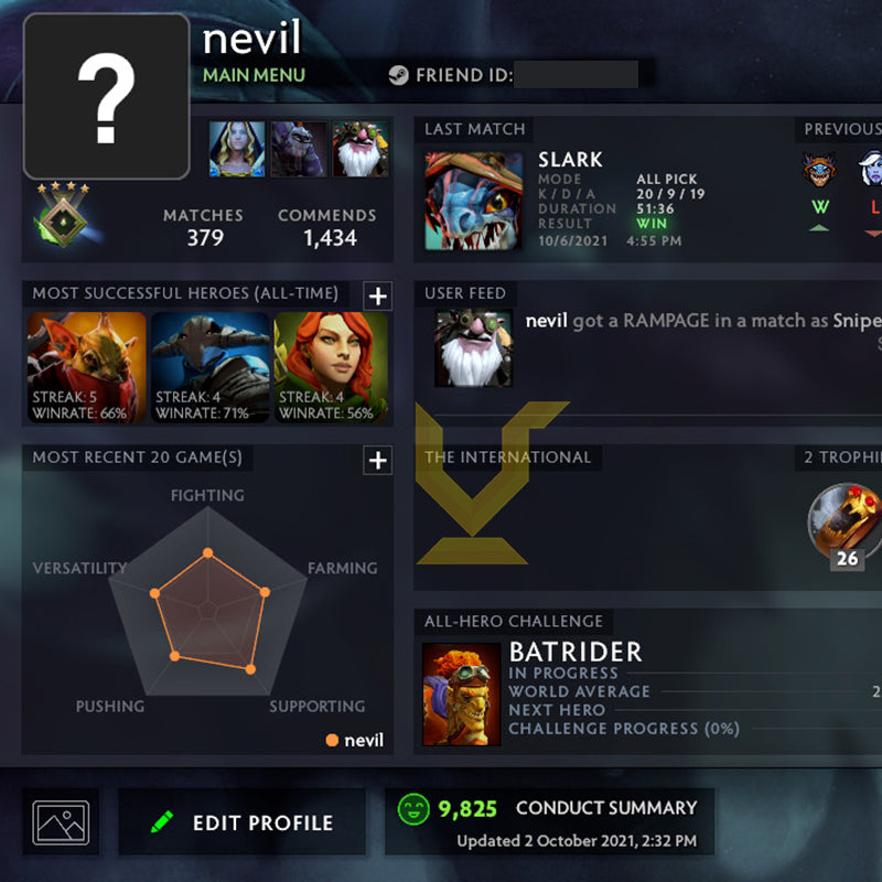 Herald IV | MMR: 400 - Behavior: 9825