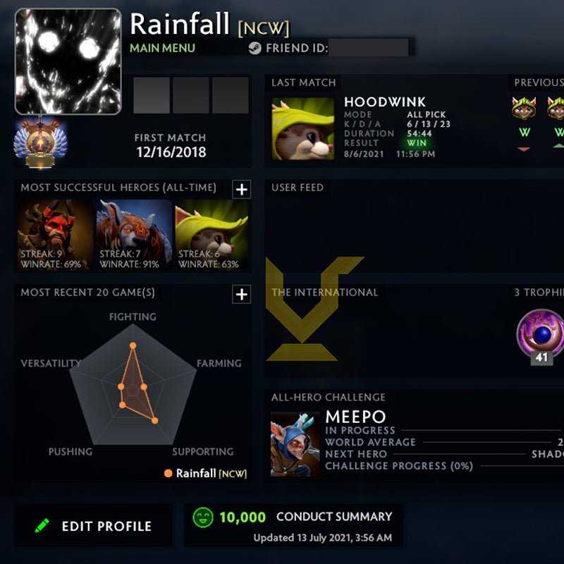 Immortel | MMR : 6120 - Comportement : 10000