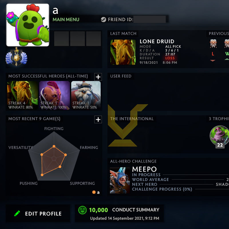 Divin I | MMR : 4650 - Comportement : 10000