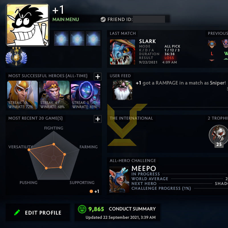 Divine III | MMR: 4940 - Behavior: 9865