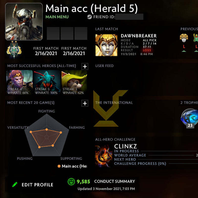 Archon II | MMR: 2360 - Behavior: 9585