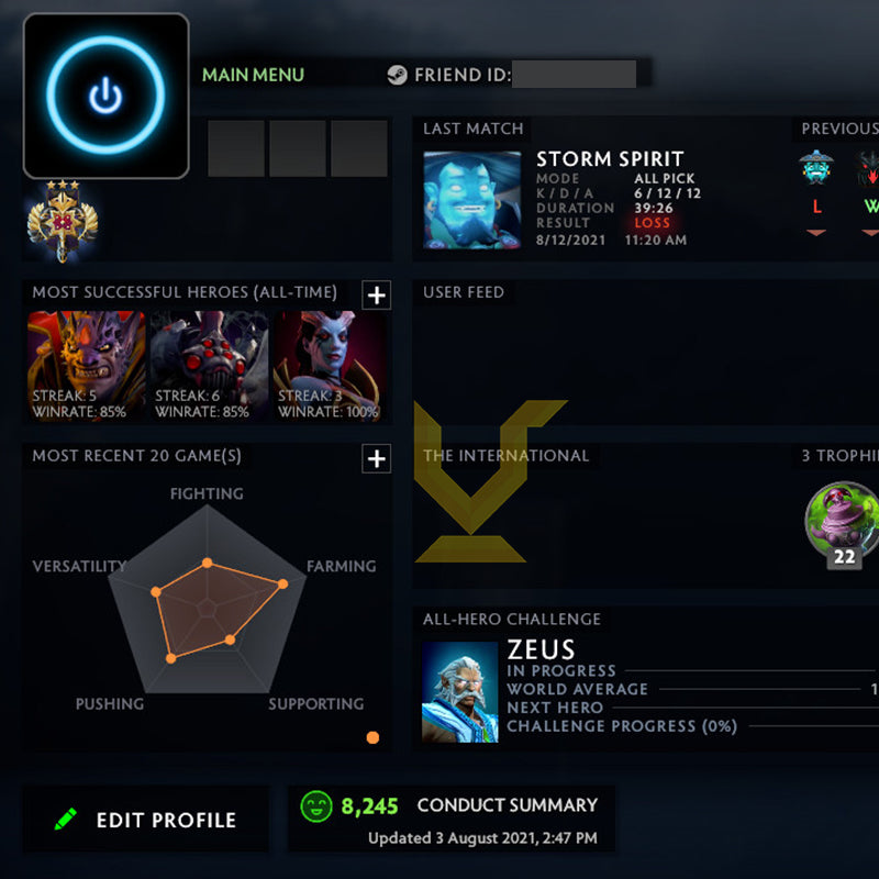 Légende II | MMR : 3510 - Comportement : 8245