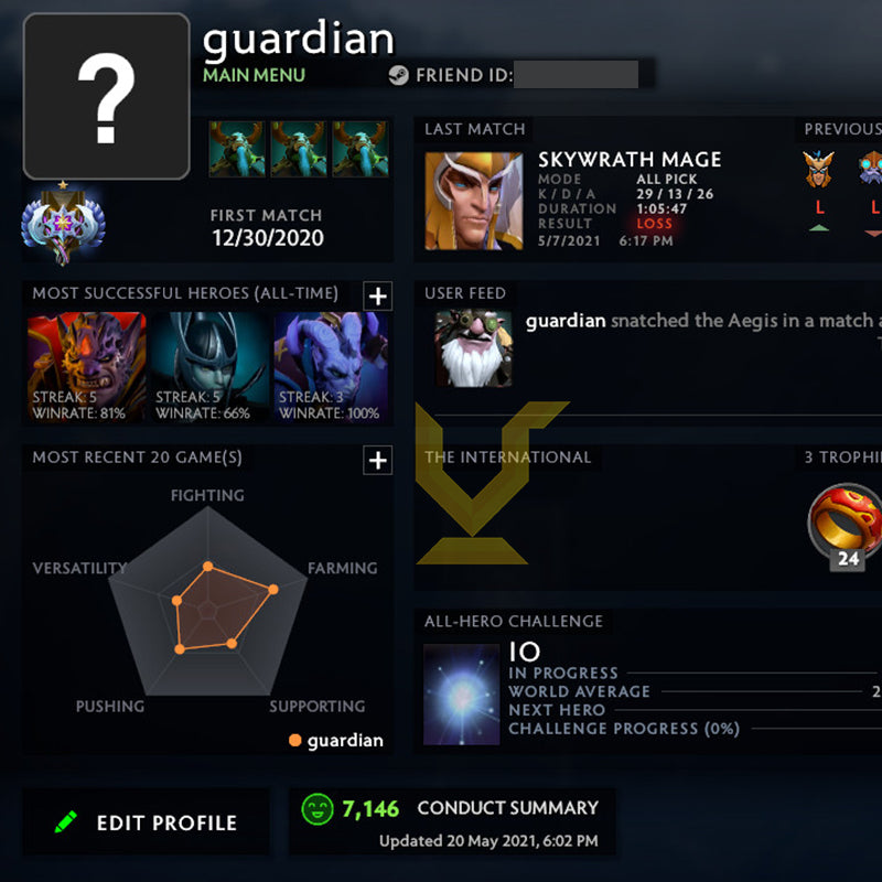 Ancient I | MMR: 3920 - Behavior: 7146