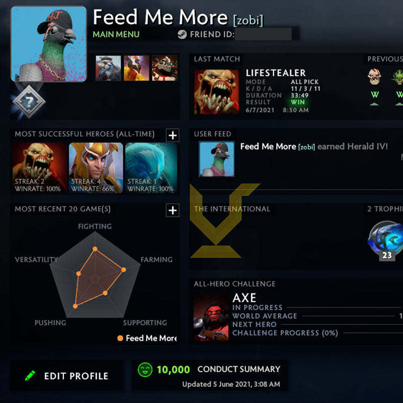 Not Calibrated | MMR: TBD - Behavior: 10000