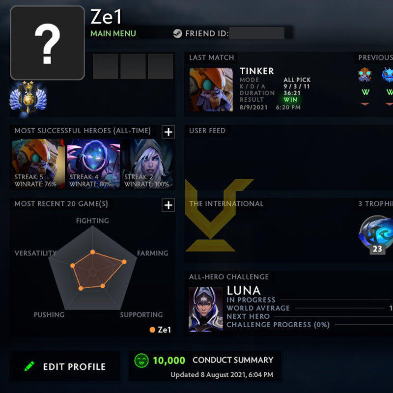 Divin II | MMR : 5000 - Comportement : 10000