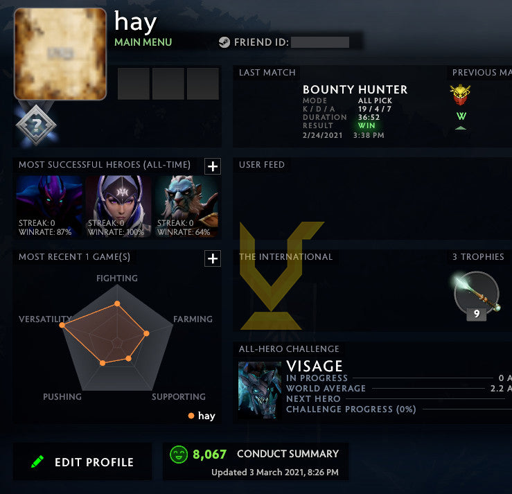 Non calibré | MMR : TBD - Comportement : 8067