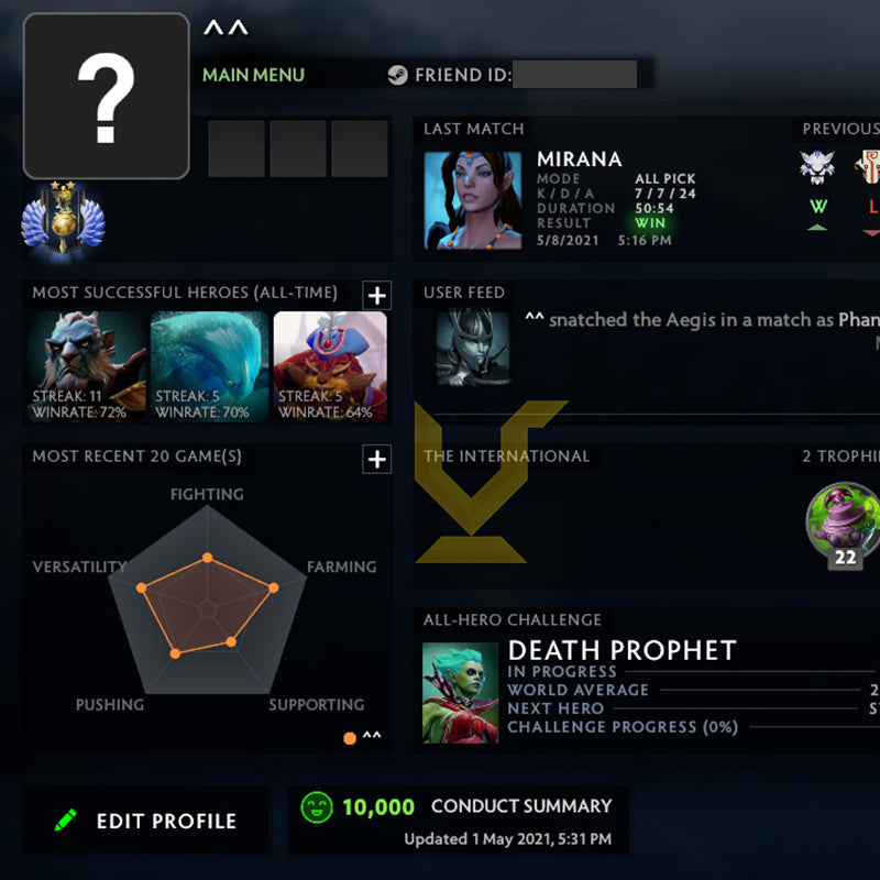 Divine II | MMR: 4880 - Behavior: 10000