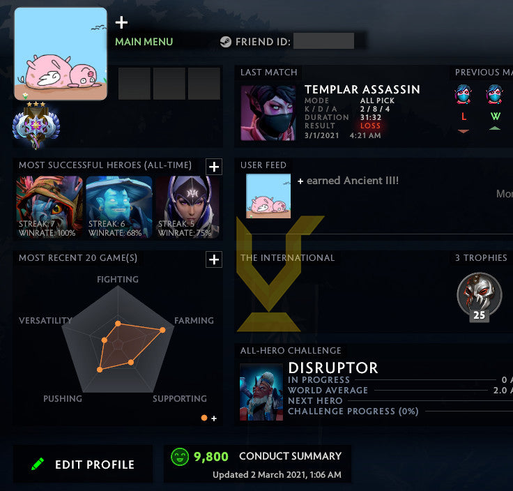 Ancient III | MMR : 4210 - Behavior : 9800