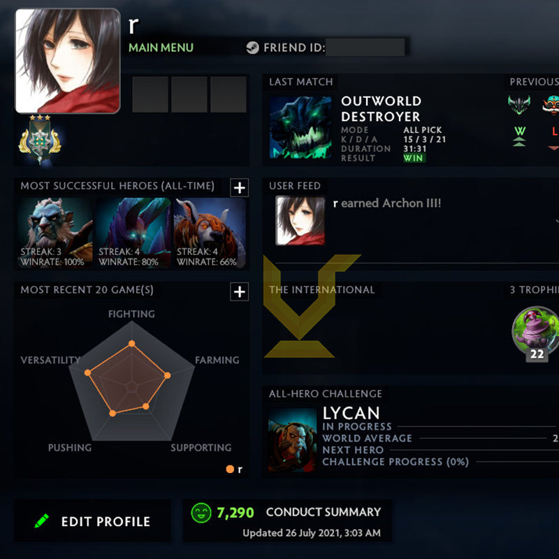 Archonte III | MMR : 2690 - Comportement : 7290